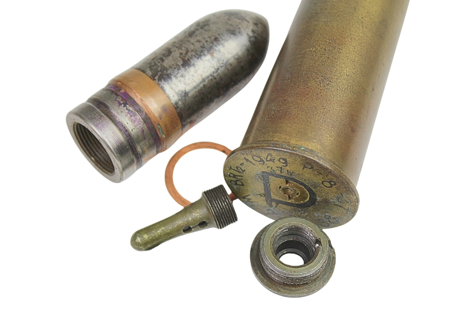 II RP Nabój BOFORS WZ. 36 37 MM Skorupa Dekoracyjna STAN