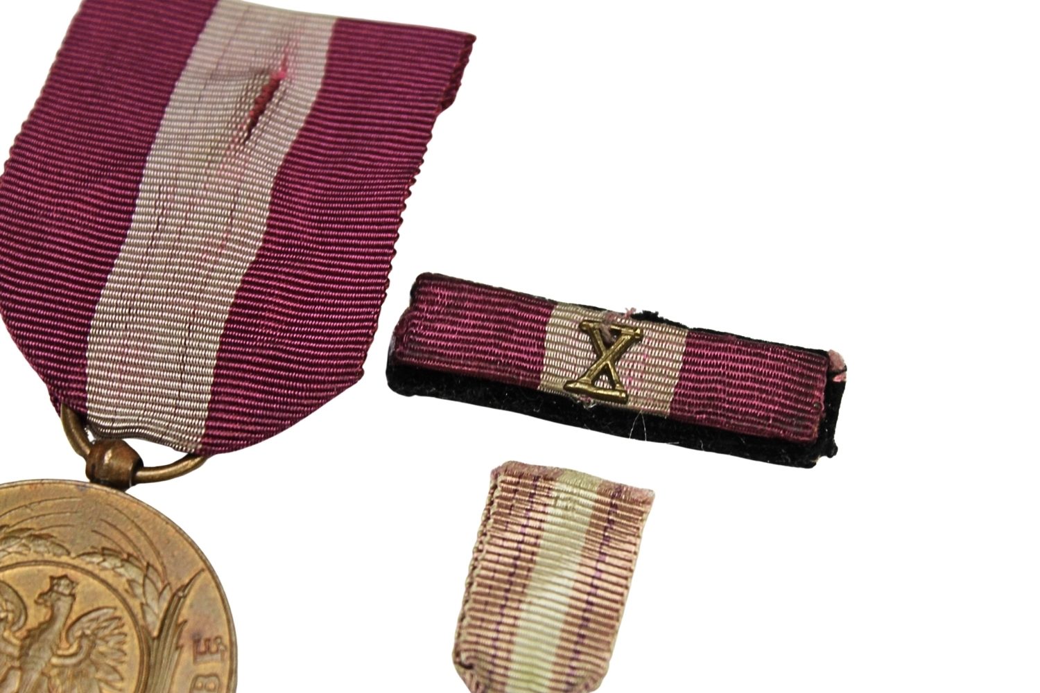 II RP ZESTAW: MEDAL, MINIATURKA, BARETKA- ZA DŁUGOLETNIĄ SŁUŻBĘ – X LAT