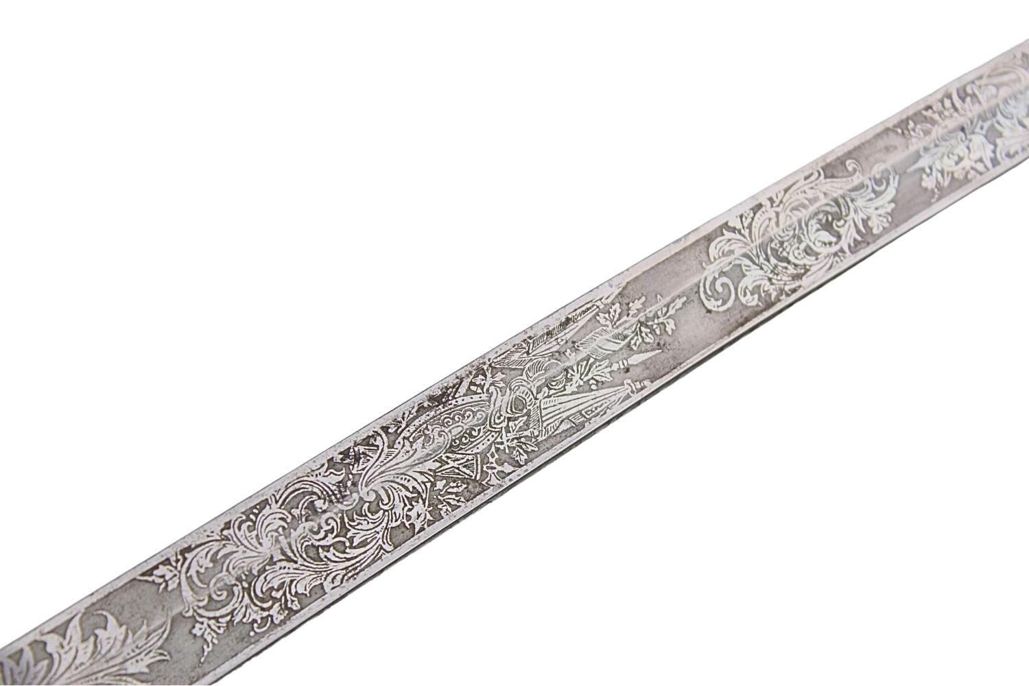 Szabla oficerska Niemcy Dekor