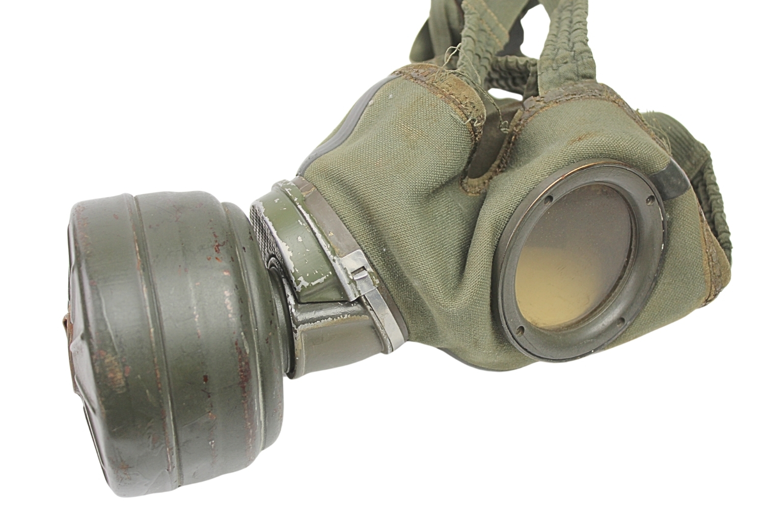 Niemiecka maska przeciwgazowa z puszką
