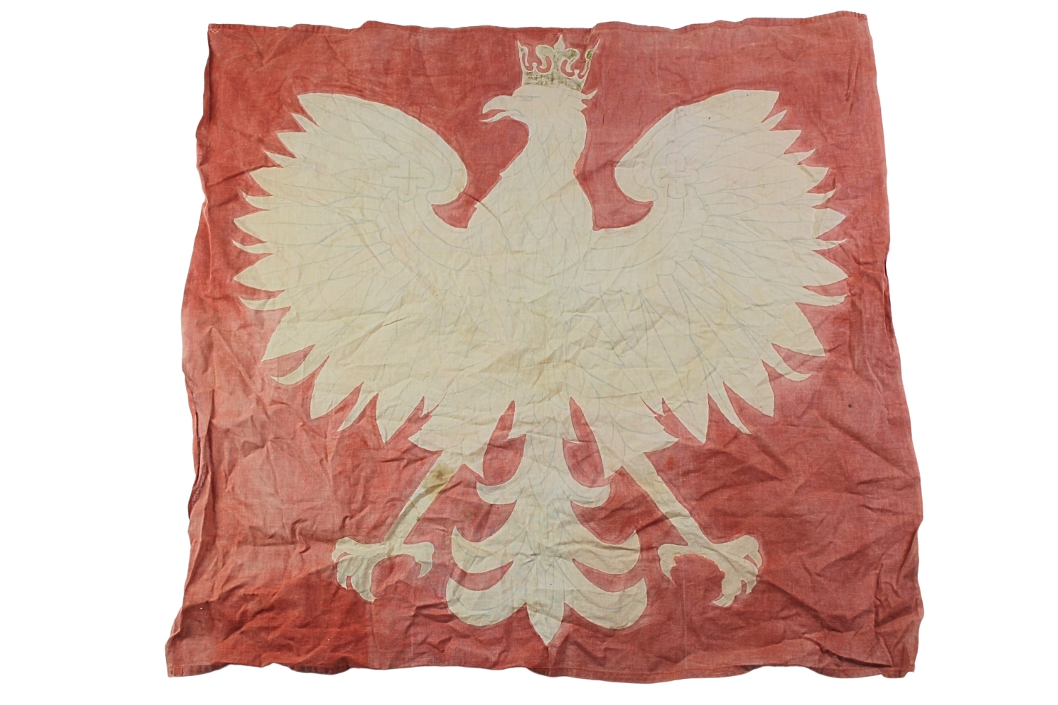 II RP Flaga z godłem Państwowym