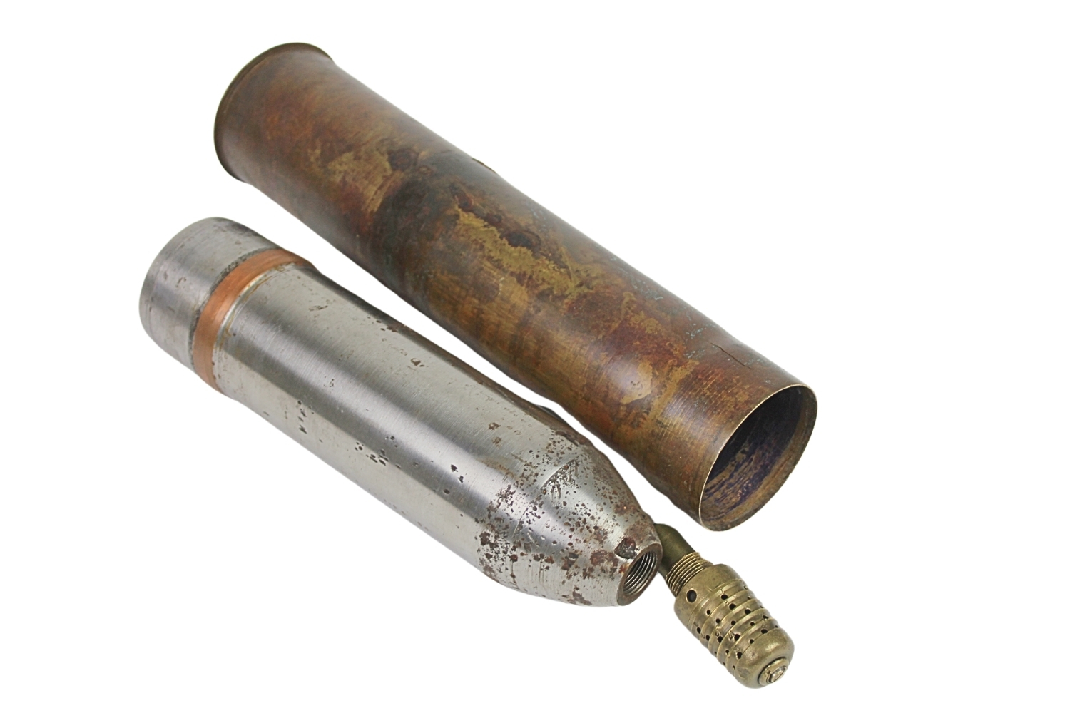 II RP Armata 75mm wz.1897 szrapnel wz.97 skorupa dekoracyjna