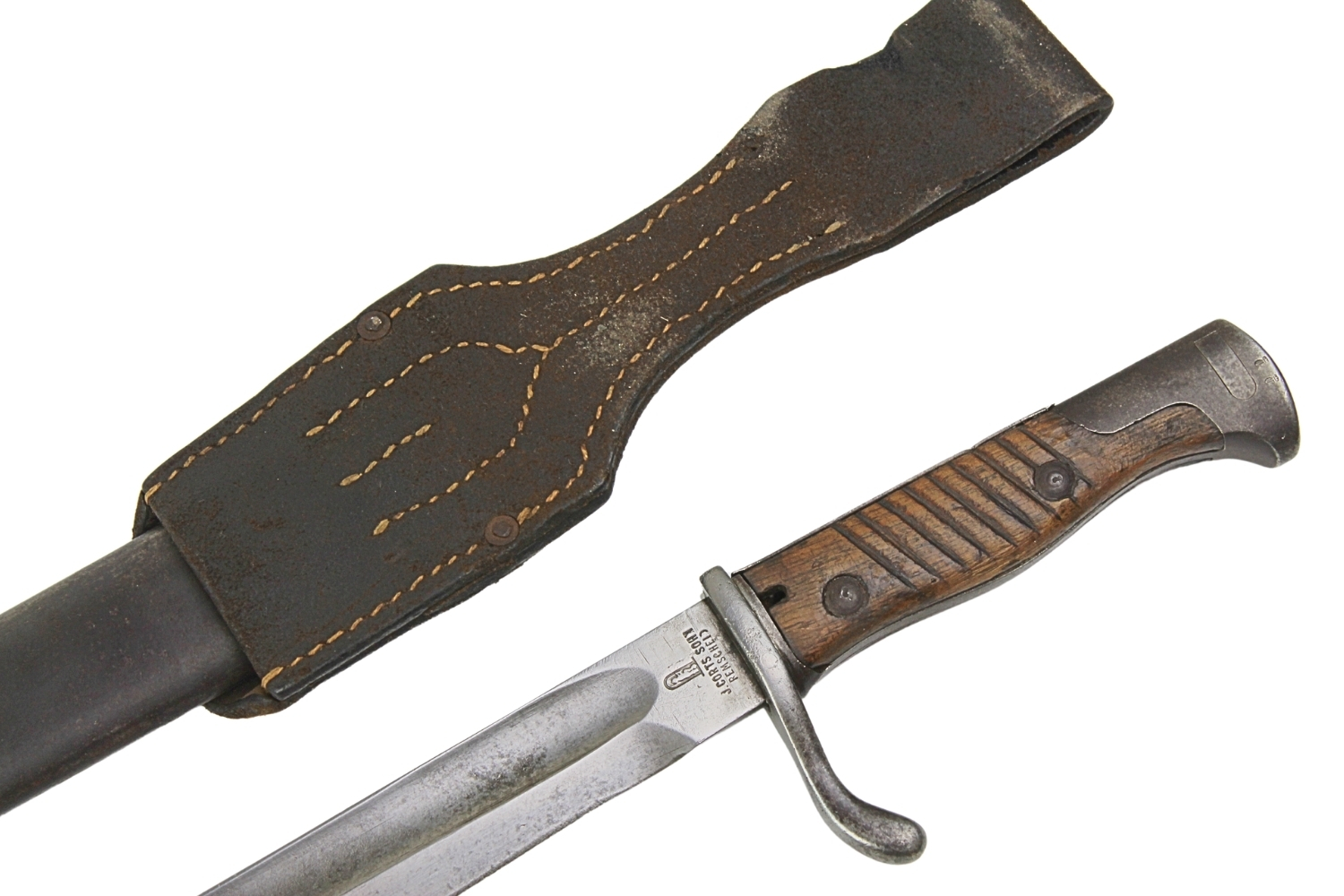 Bagnet niemiecki wz.98 05 „Liść” J.Corts Sohn Remscheid 1915 z żabką