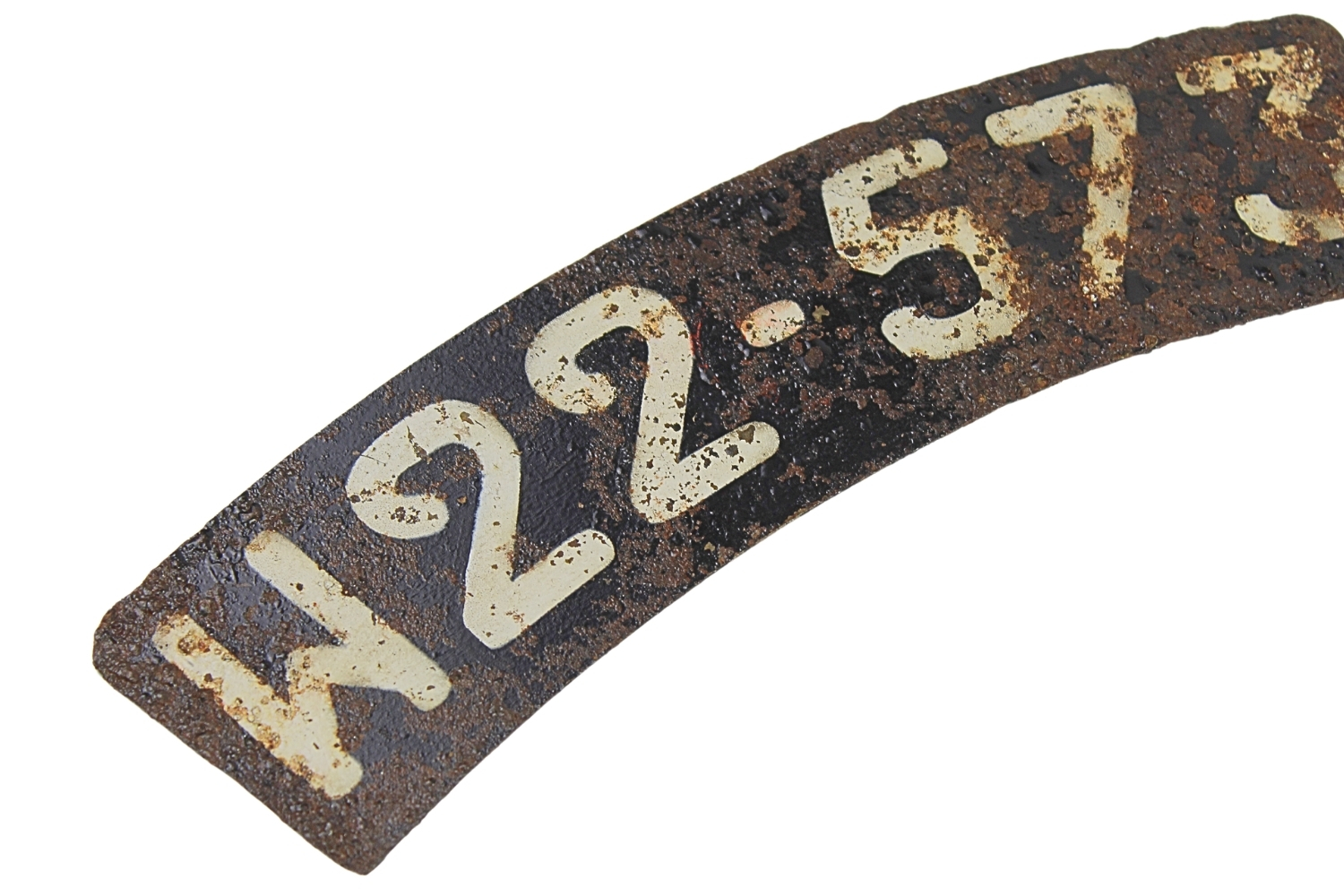 II RP Tablica rejestracyjna motocykla wojskowego 