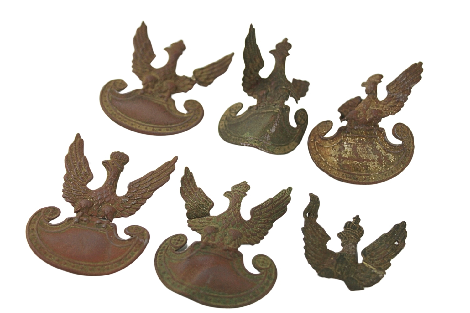 II RP Zestaw reliktów orłów wz.19 