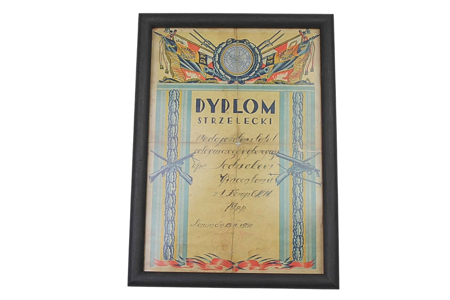 II RP DYPLOM STRZELECKI WYBOROWY CELOWNICZY 79 PP