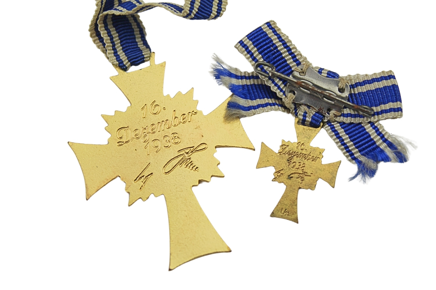 III Rzesza Krzyż Matki 1938 z miniaturką w pudełku 