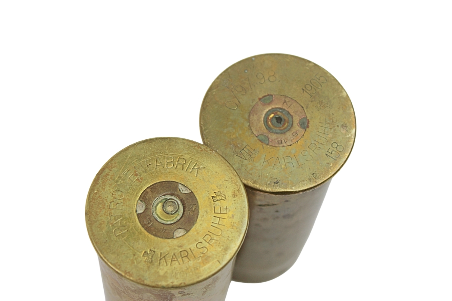 Zestaw Łusek 37mm Patronenfabrik Karlsruhe 1905, 1917 