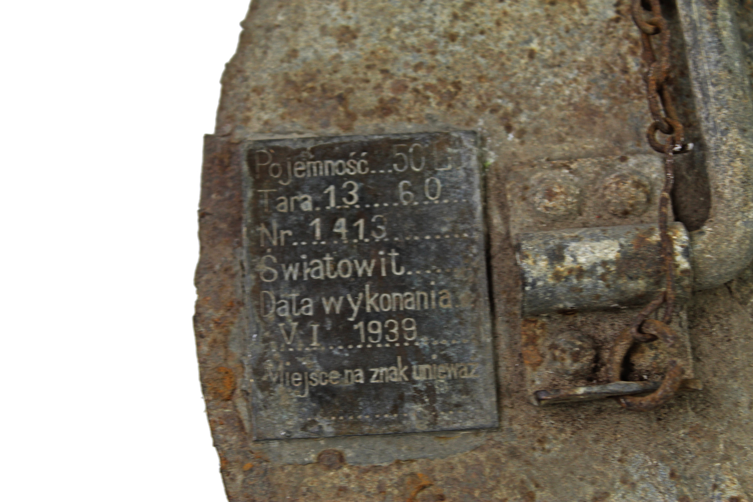 II RP Dekiel beczki 50L Wojsk Światowit 1939 