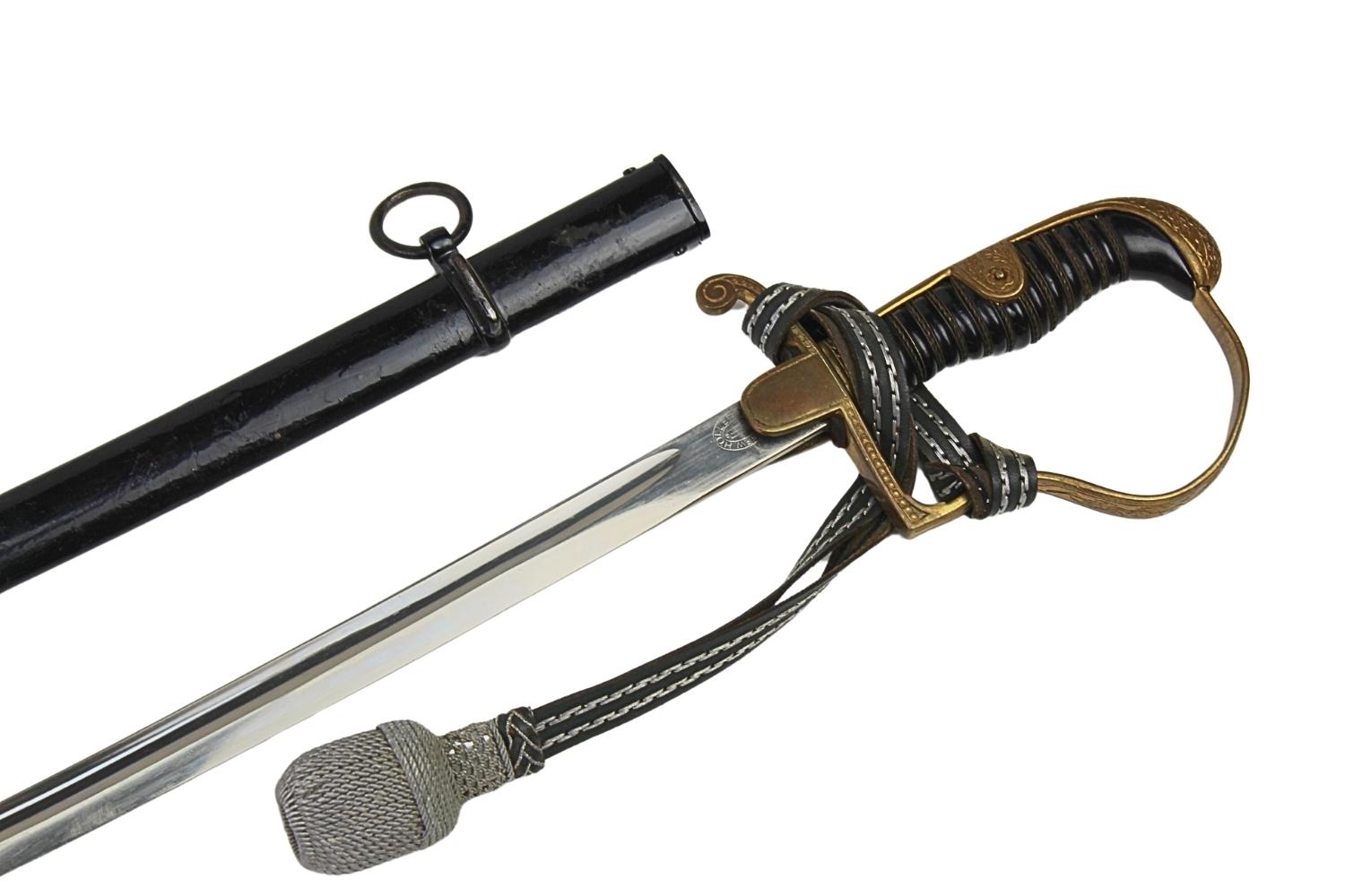 SZABLA OFICERA WEHRMACHTU F.W. Holler Solingen  Z TEMBLAKIEM