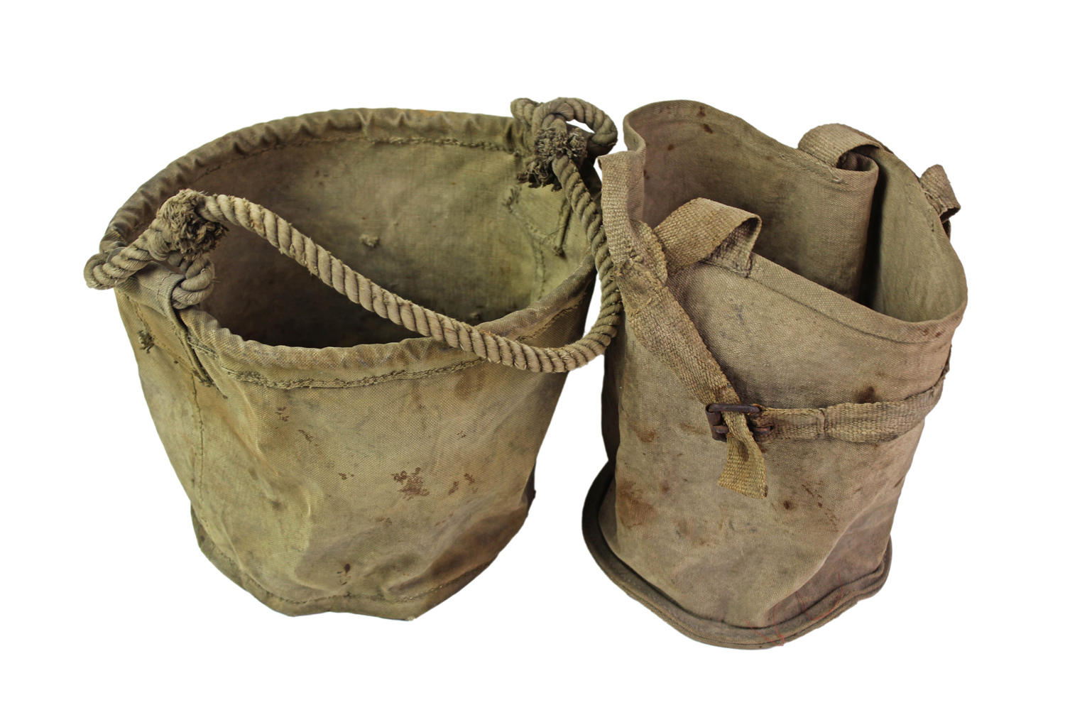 II RP Kawaleria WP Brezentowe wiadra do pojenia koni