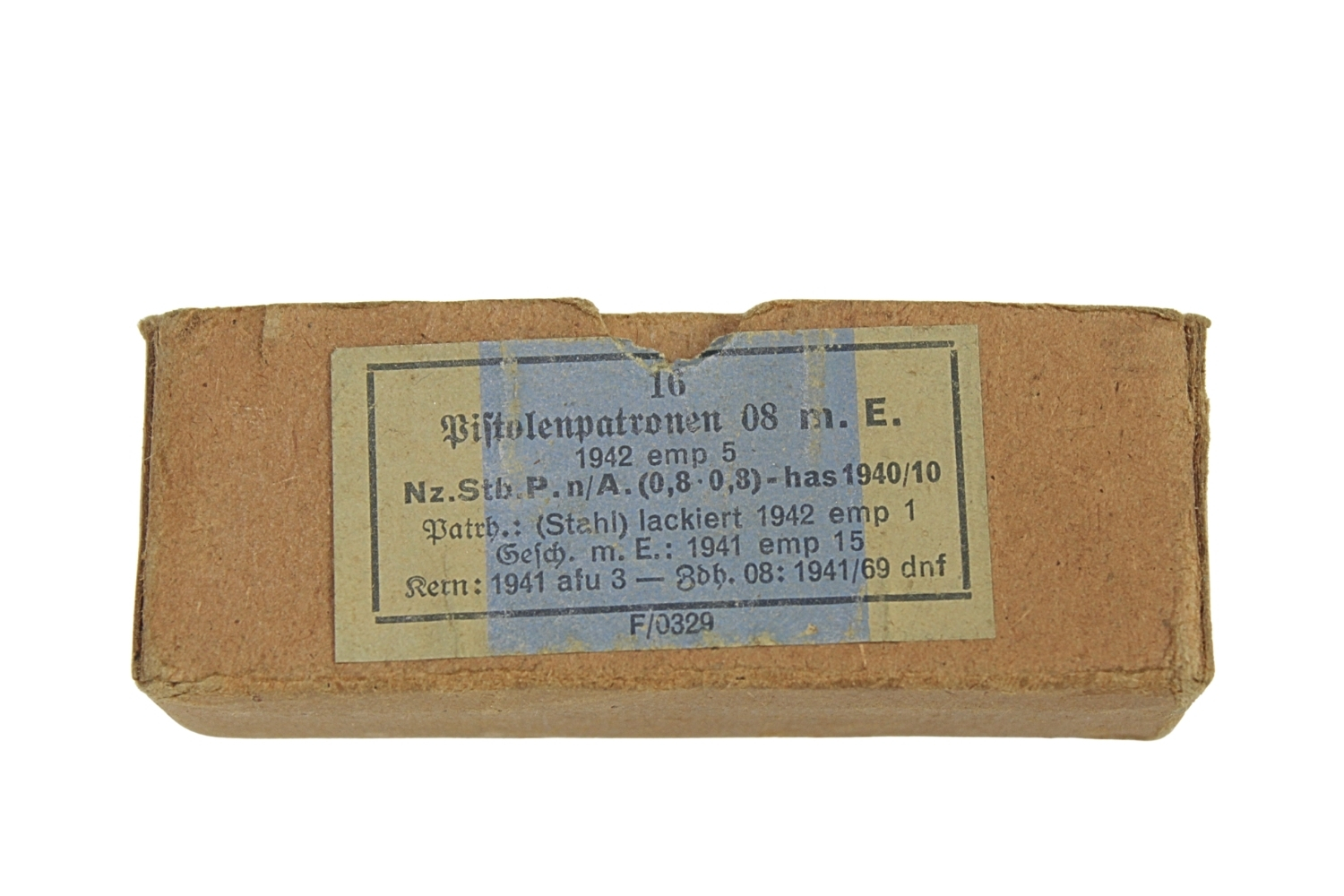 Niemieckie pudełko z amunicją dekoracyjną 9mm 1941 WH SS 