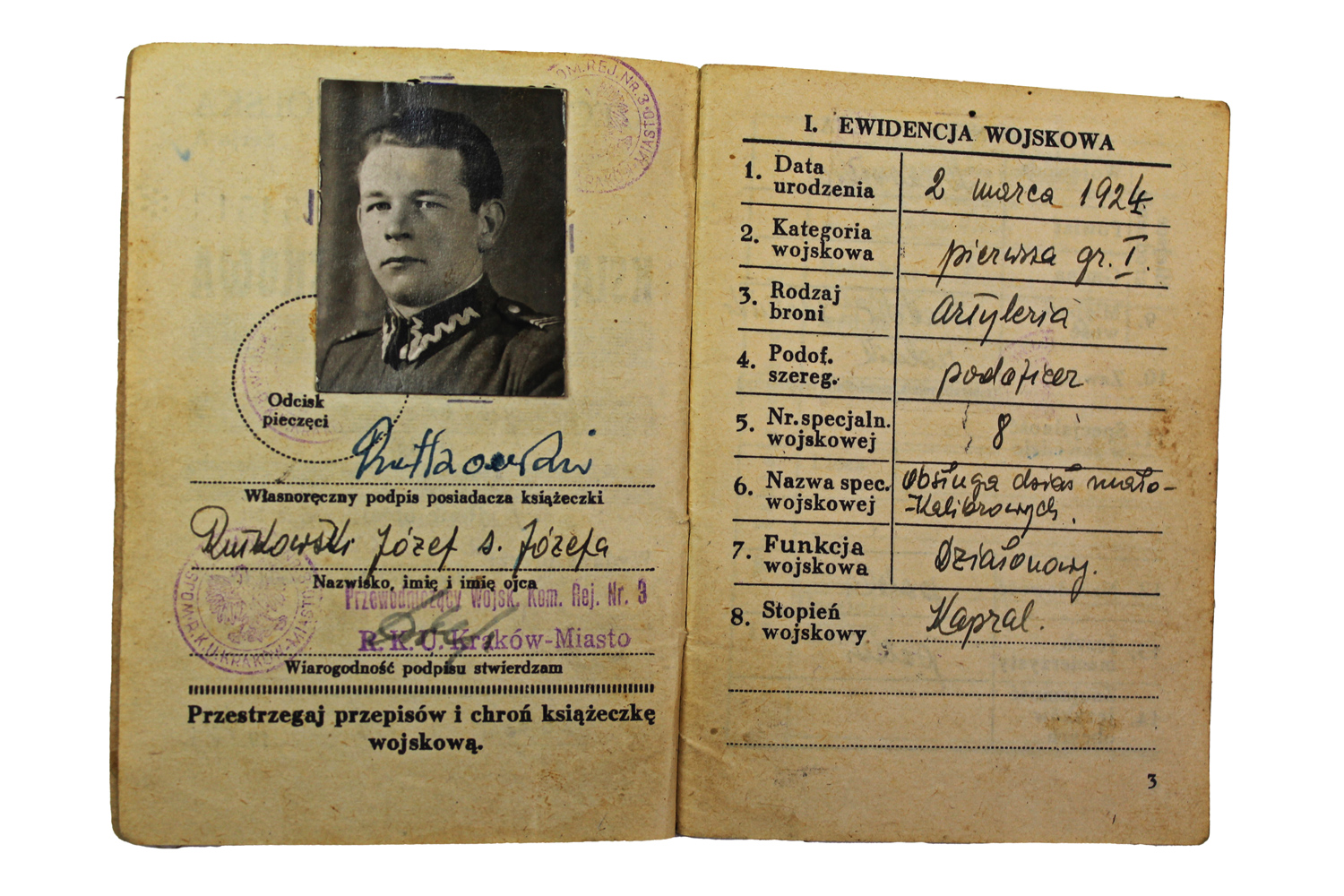 LWP Zestaw po kapralu Józefie Rutkowskim