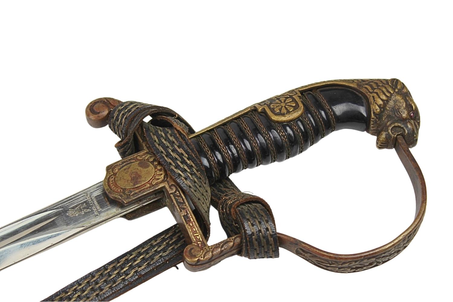 SZABLA OFICERA WEHRMACHTU E. PACK & SOHNE SOLINGEN Z TEMBLAKIEM