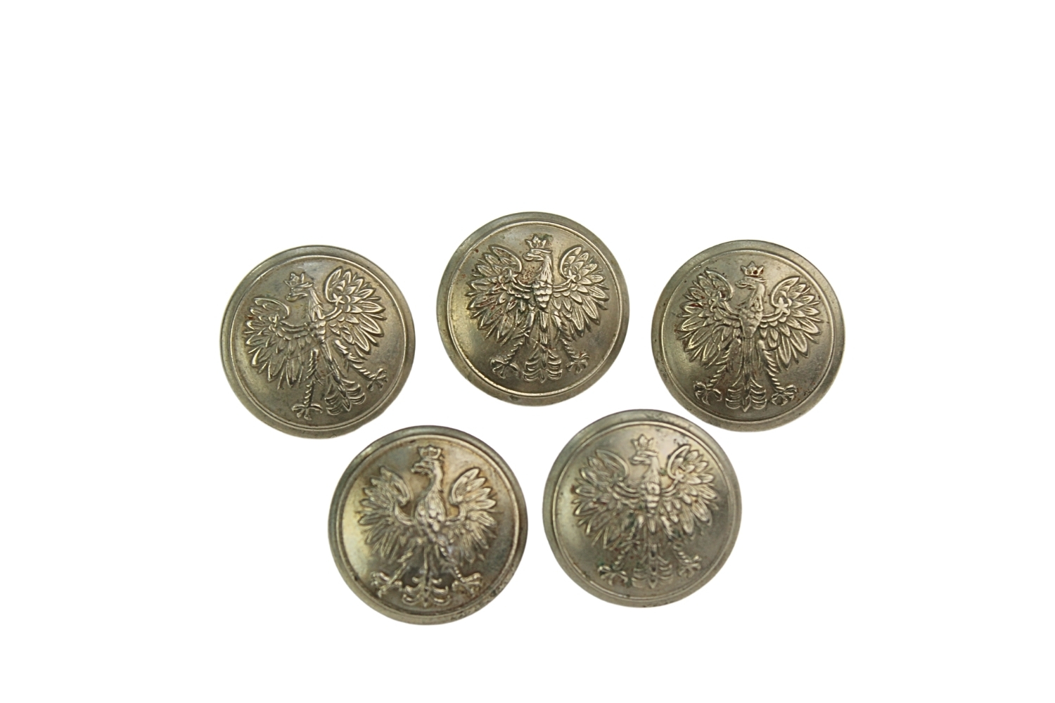 II RP Zestaw guzików wz.28 Grabski Łódź 