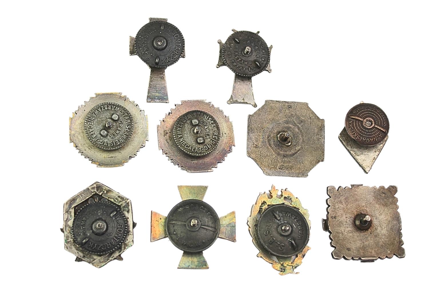 Zestaw kopii odznak II RP pułki piechoty