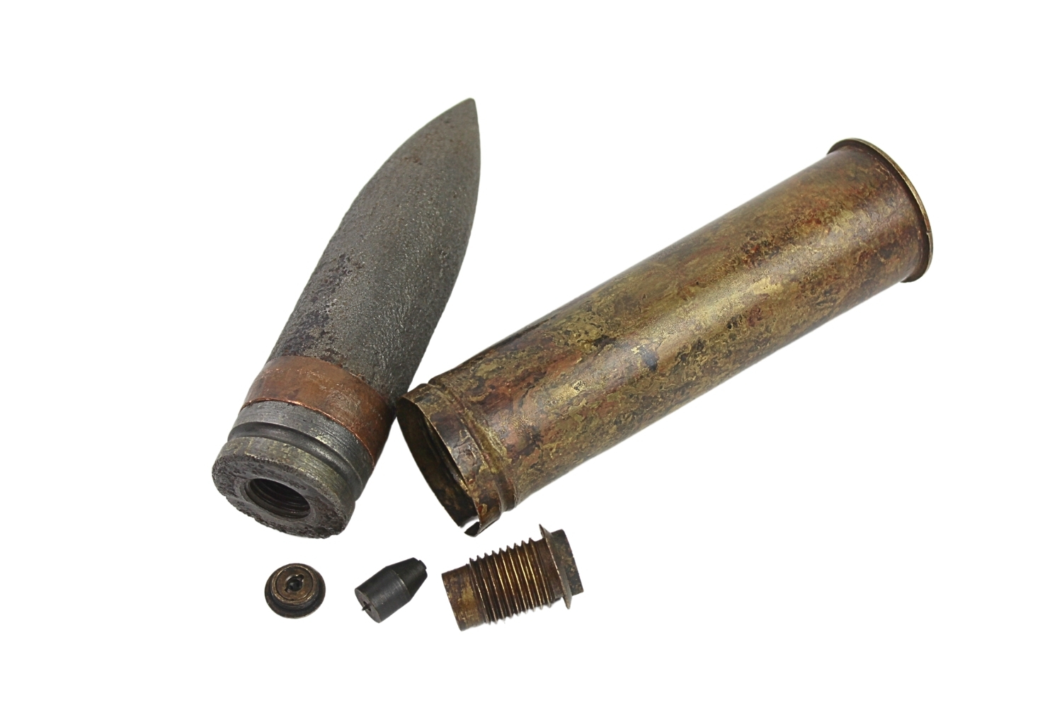 II RP Nabój armata Vickers 40mm wz.28 ORP Wicher skorupa dekoracyjna 