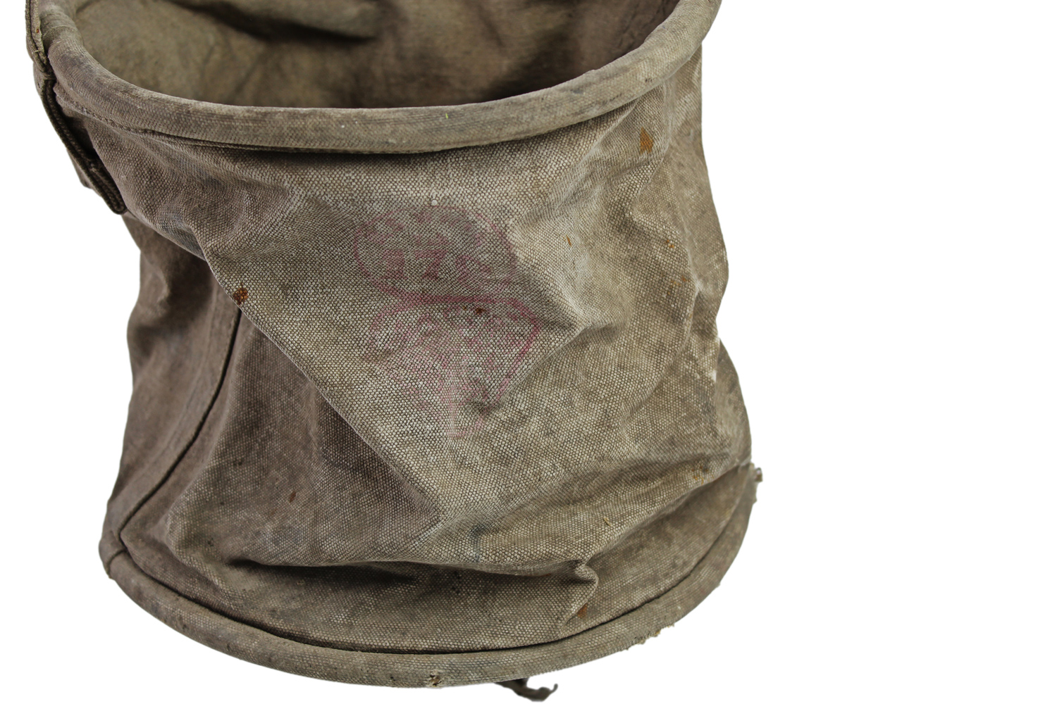 II RP Kawaleria Brezentowe Wiadro do pojenia koni pieczątki 