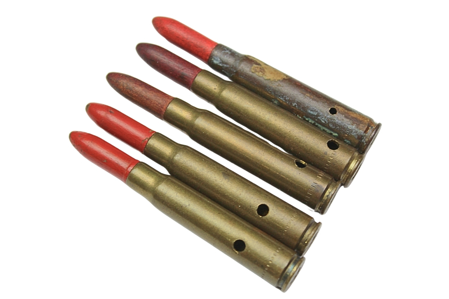 II RP Zestaw ślepych naboi kb. Mauser 7,92mm do CKM skorupy dekoracyjne