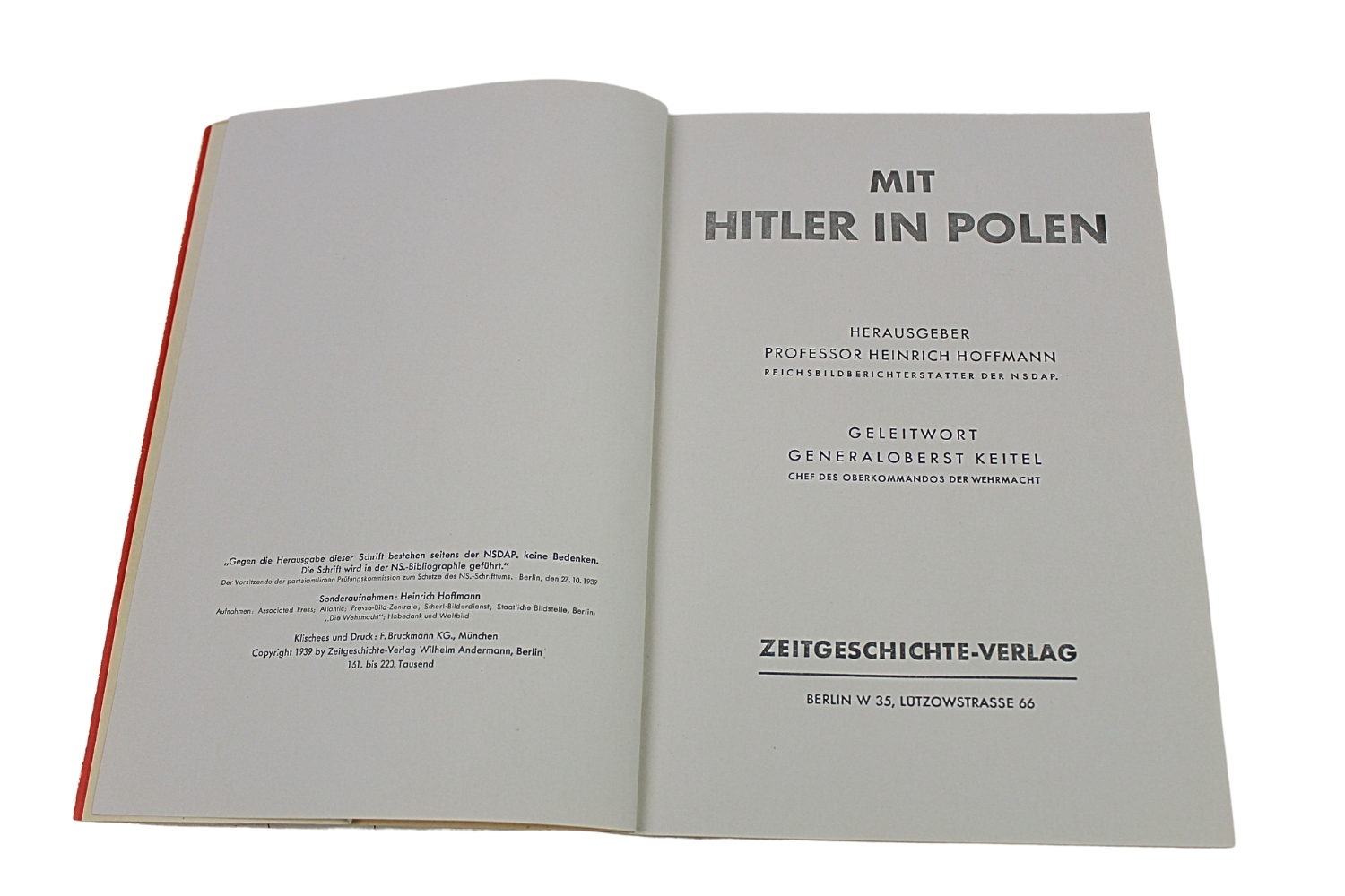 Mit Hitler in Polen album 1939 Heinrich Hoffmann