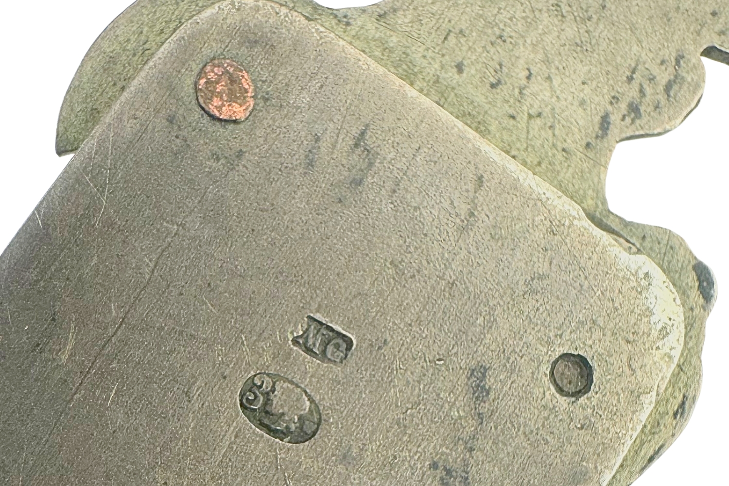 II RP Nóż do listów orzeł patriotyczny srebro