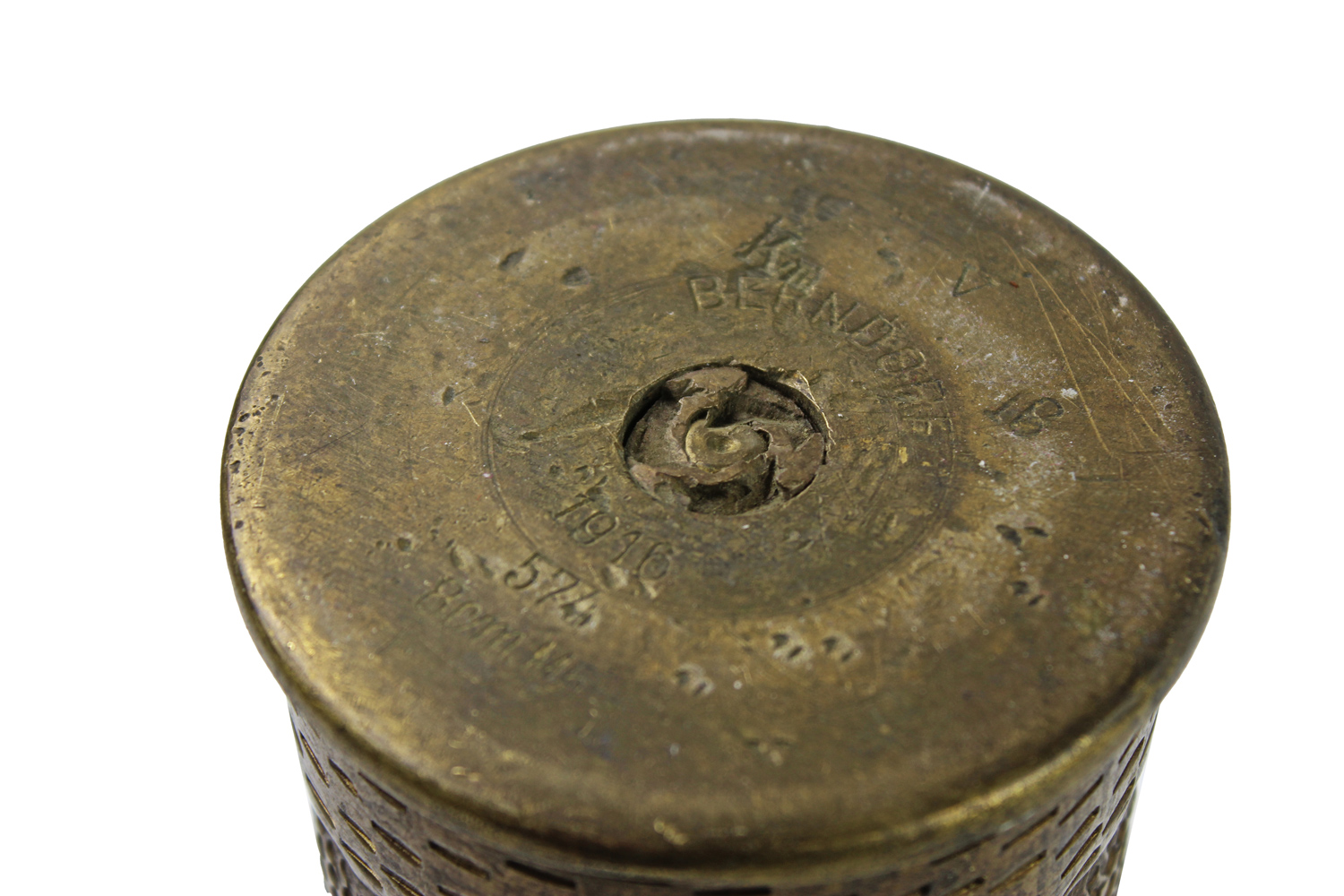 Łuska 8cm 1916 Polska sztuka okopowa