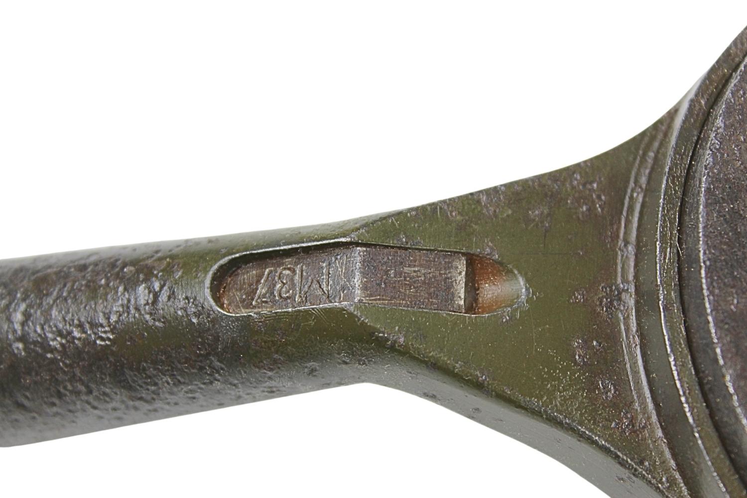 II RP Patelnia, dźwignia rygla zamka armata 37mm wz.36 Bofors 