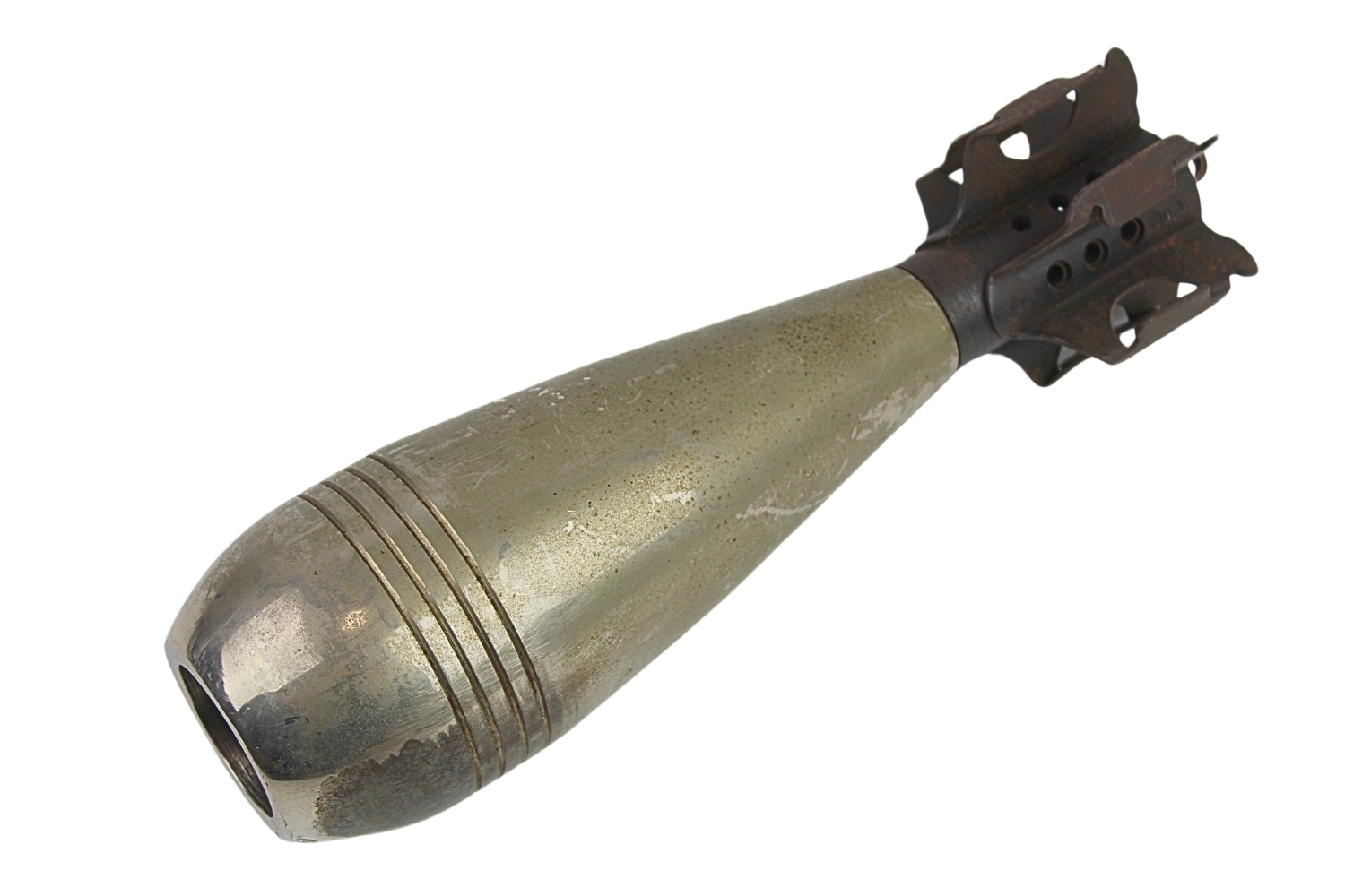 II RP moździerz Stockes Brandt wz.31 Starachowice 1941 Skorupa Kolekcjonerska Rzadkość