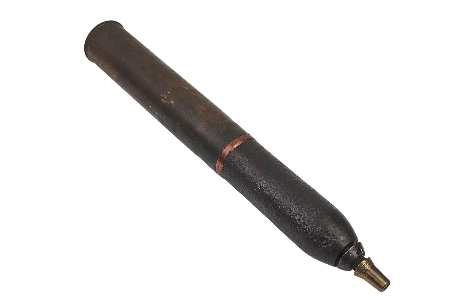 II RP Armata Schneider 75mm wz.97 granat wz.15 Skorupa Dekoracyjna 