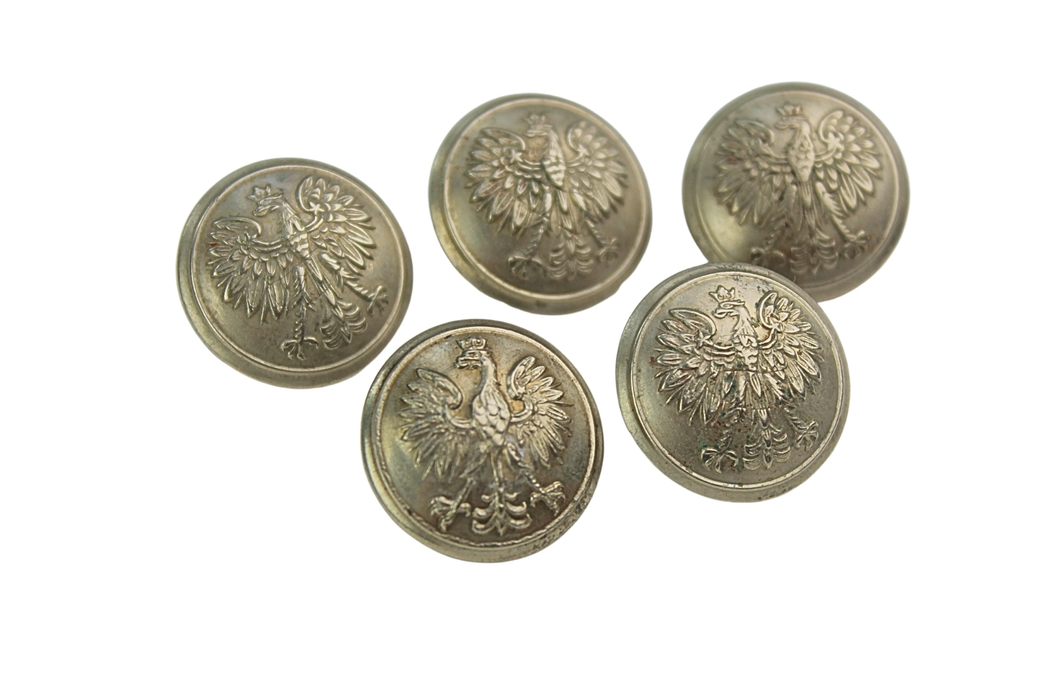 II RP Zestaw guzików wz.28 Grabski Łódź 