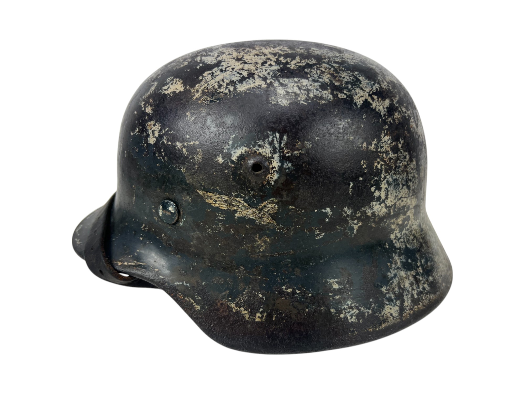 Hełm niemiecki m35 Luftwaffe kamuflaż zimowy