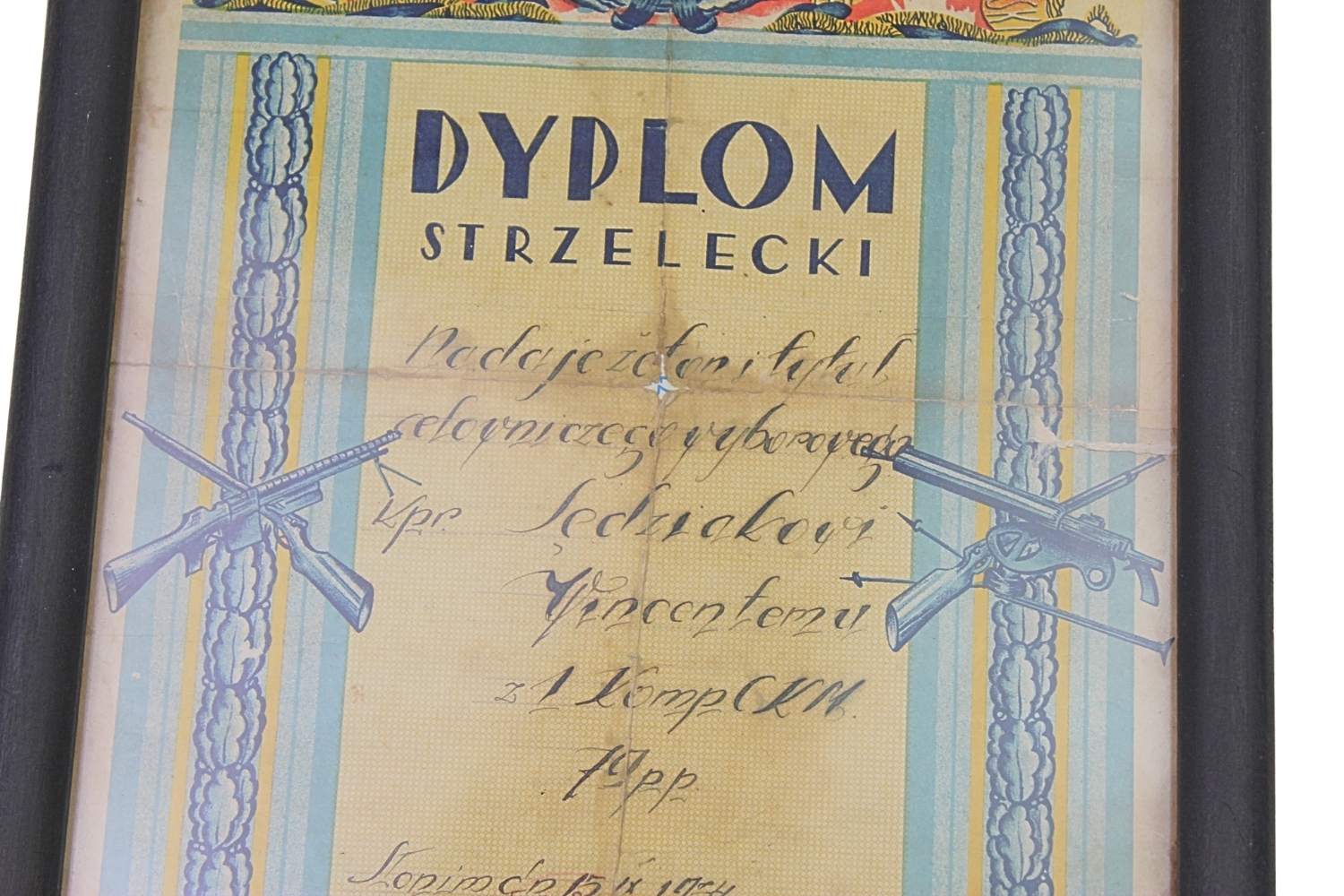 II RP DYPLOM STRZELECKI WYBOROWY CELOWNICZY 79 PP