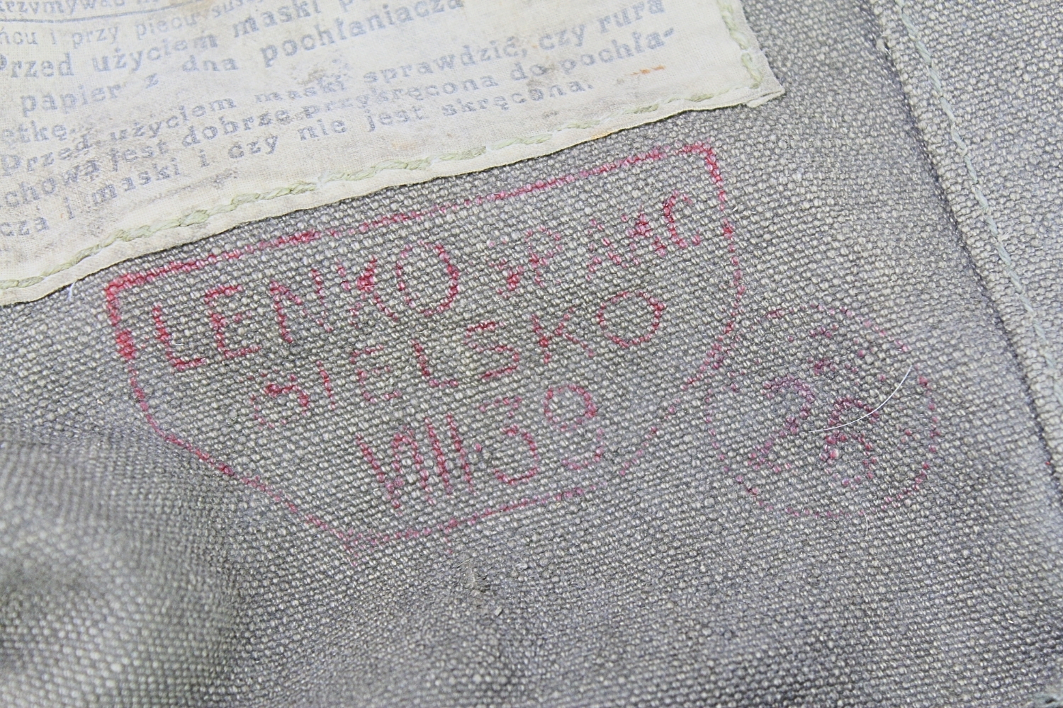 II RP Maska przeciwgazowa wz.38 Sanok 1939 z torbą