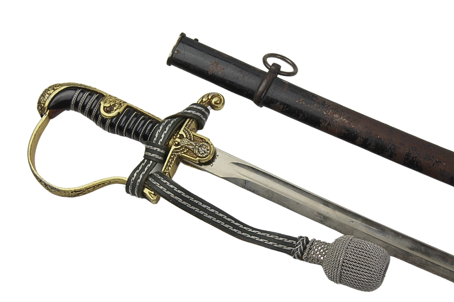 Szabla oficerska Wehrmacht Puma Solingen z temblakiem