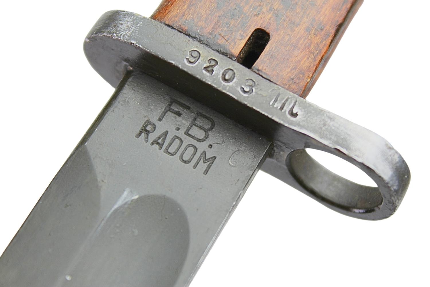 II RP Bagnet wz.29 F.B. Radom Mobilizacyjny 1939 Parkeryzowany 