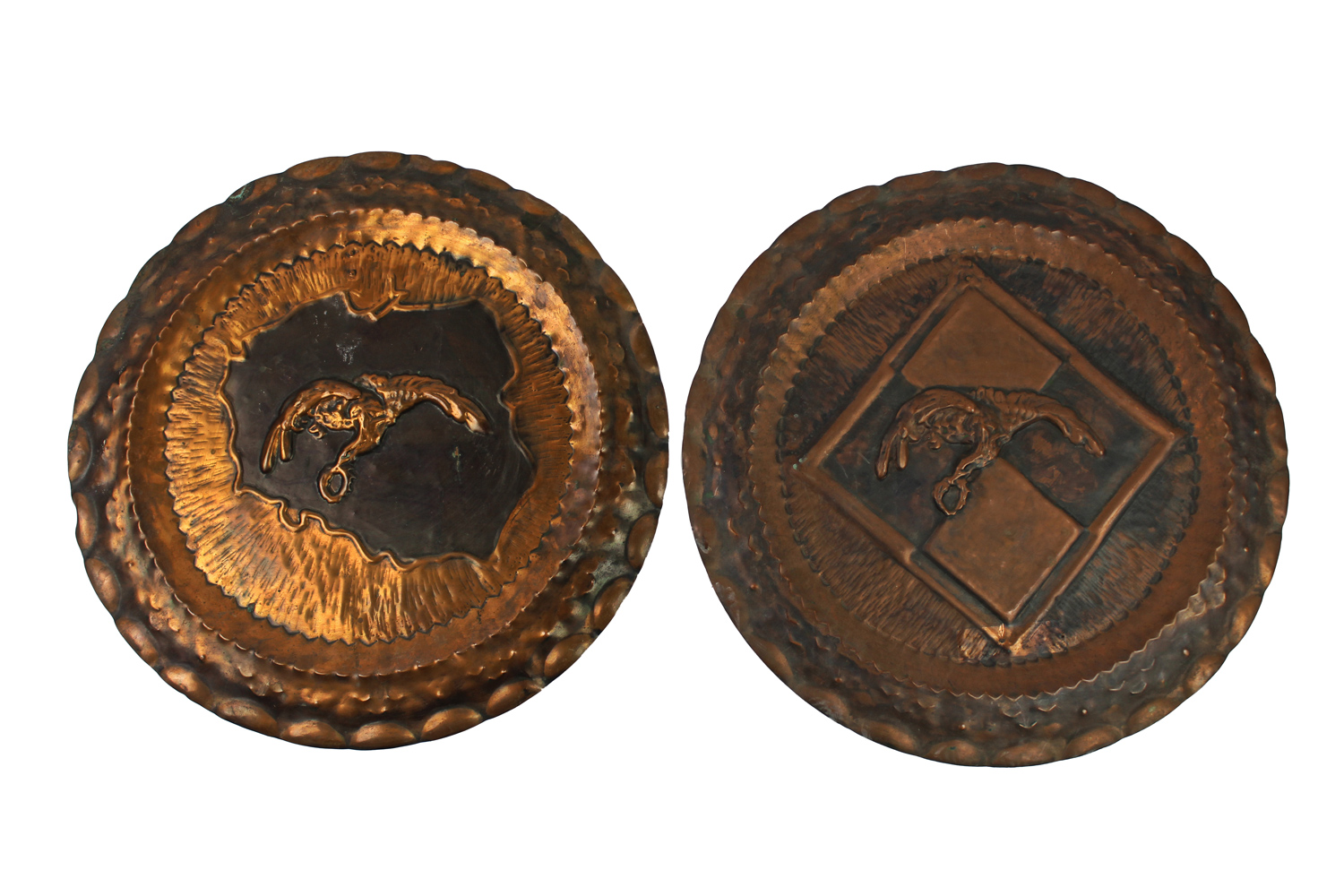 Blaszane talerze pamiątkowe Lotnictwo LWP