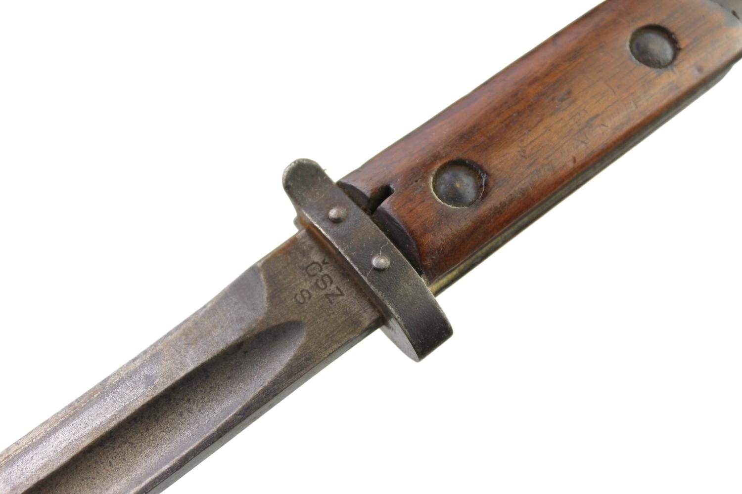 Bagnet vz.24 przejęty z żabą