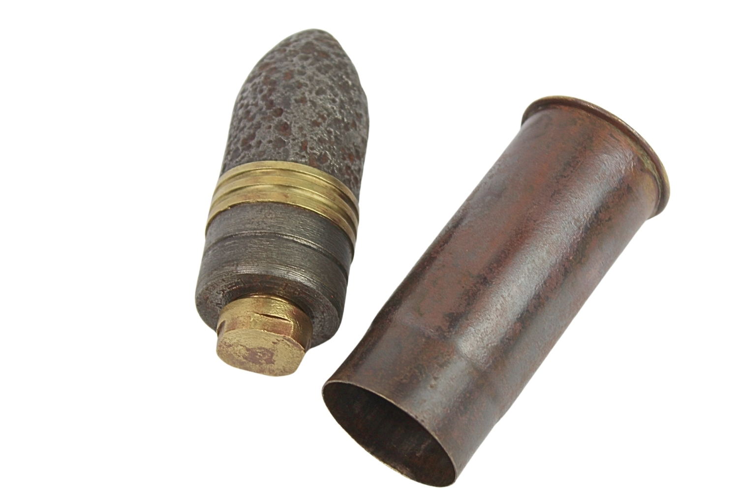 Nabój carski do działka morskiego 37mm 1916 skorupa dekoracyjna