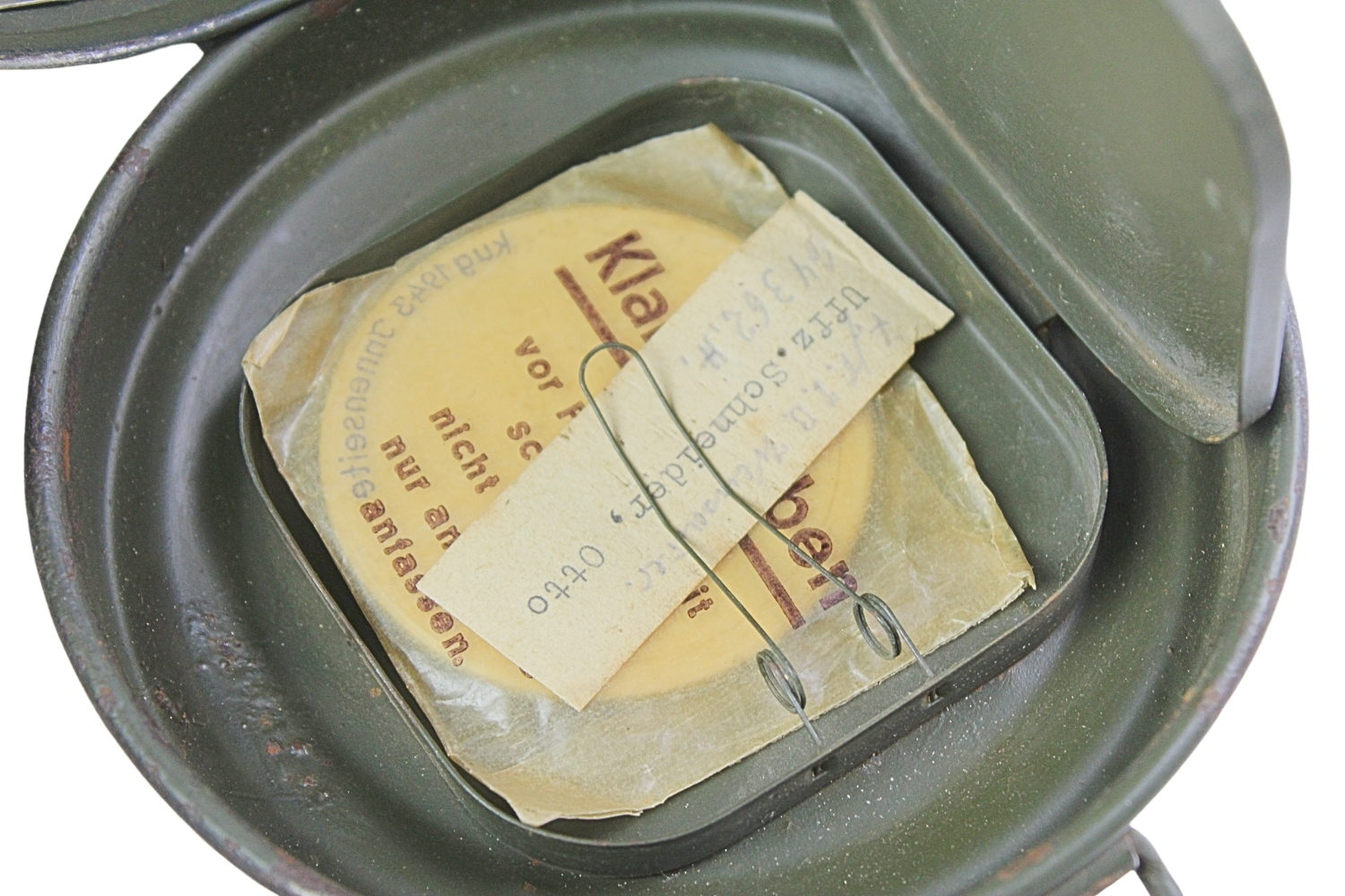 Niemiecka maska przeciwgazowa z puszką 1938