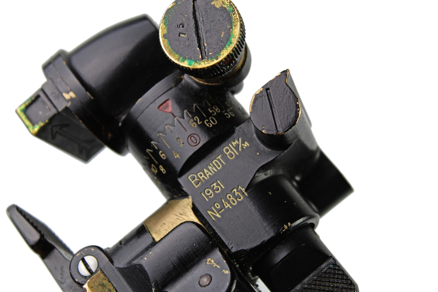 II RP Celownik Moździerz Stockes Brand 81mm wz.31 Francja 