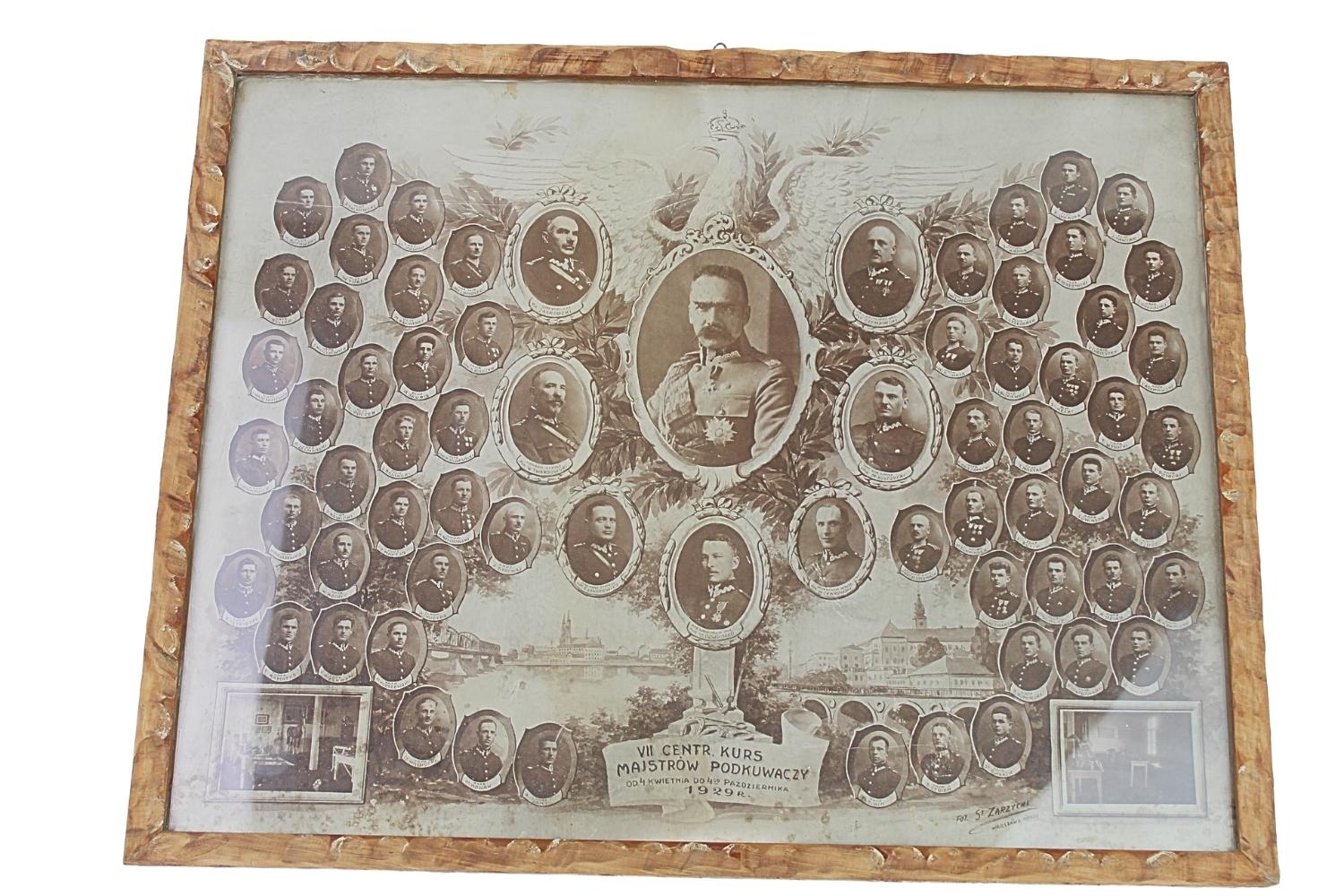 II RP Tablo VII Kurs majstrów podkuwaczy 1929 podpisy