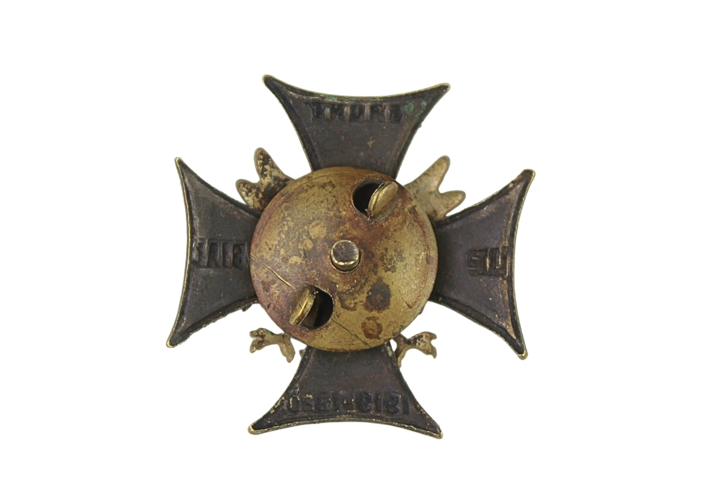 II RP Odznaka Front Litewsko- Białoruski wraz z legitymacją