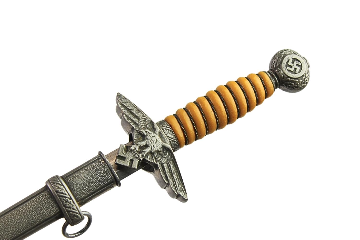 Kordzik Luftwaffe F.H. Horster Solingen miniaturowy 