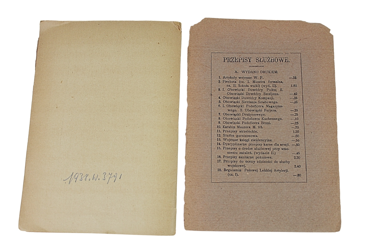 II RP Artyleria OPIS WŁOSKIEJ ARMATY POLOWEJ 75/906