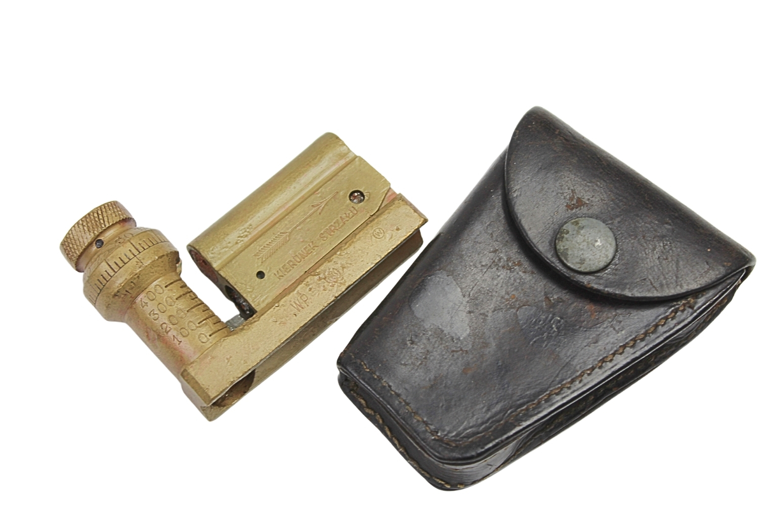 II RP Celownica CKM Hotchkiss „Cel Wilno” z pokrowcem