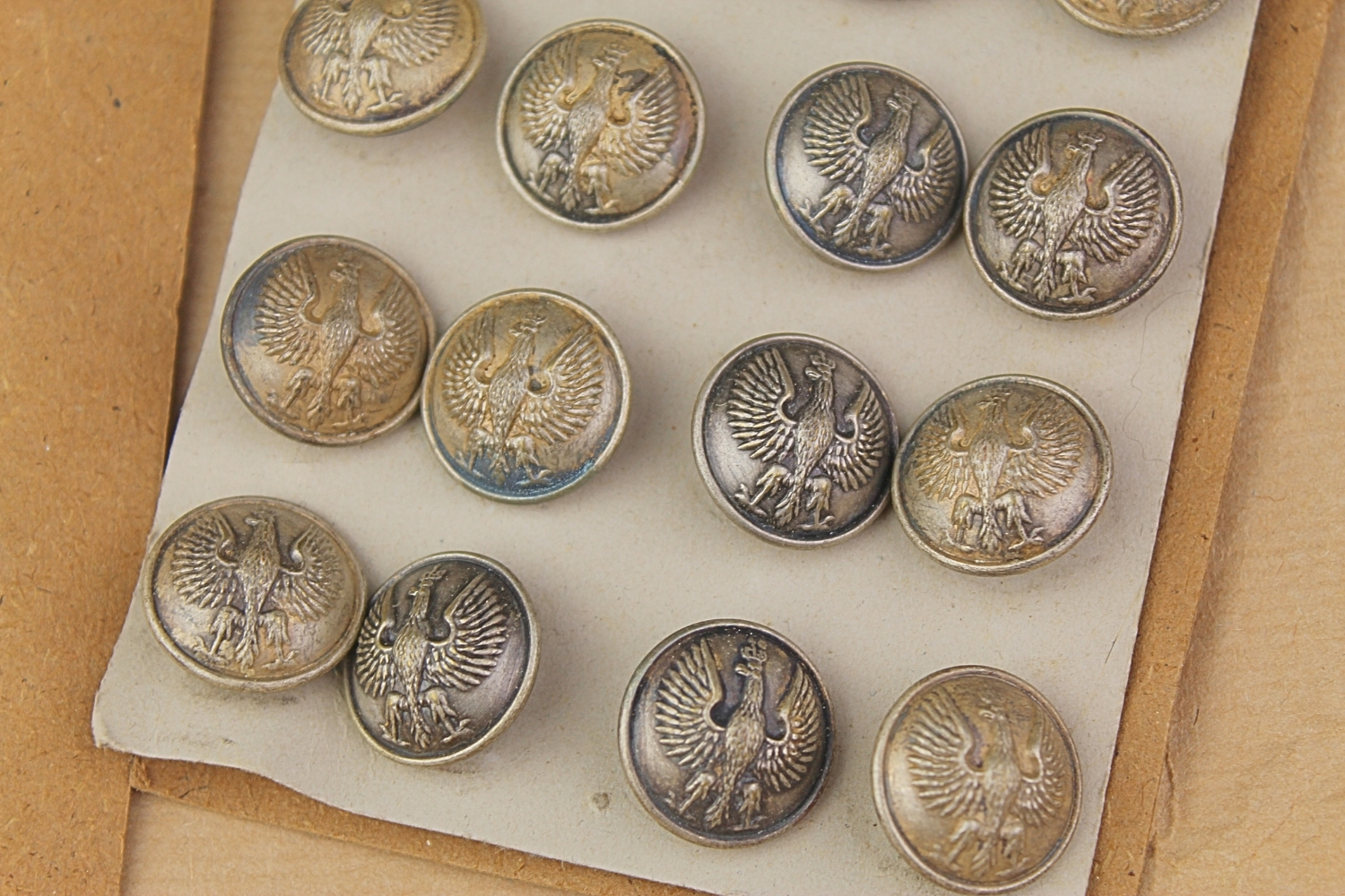 PSZNZ Paczka guzików Maurice Bourdon Paris 20szt. w oryginalnym opakowaniu 