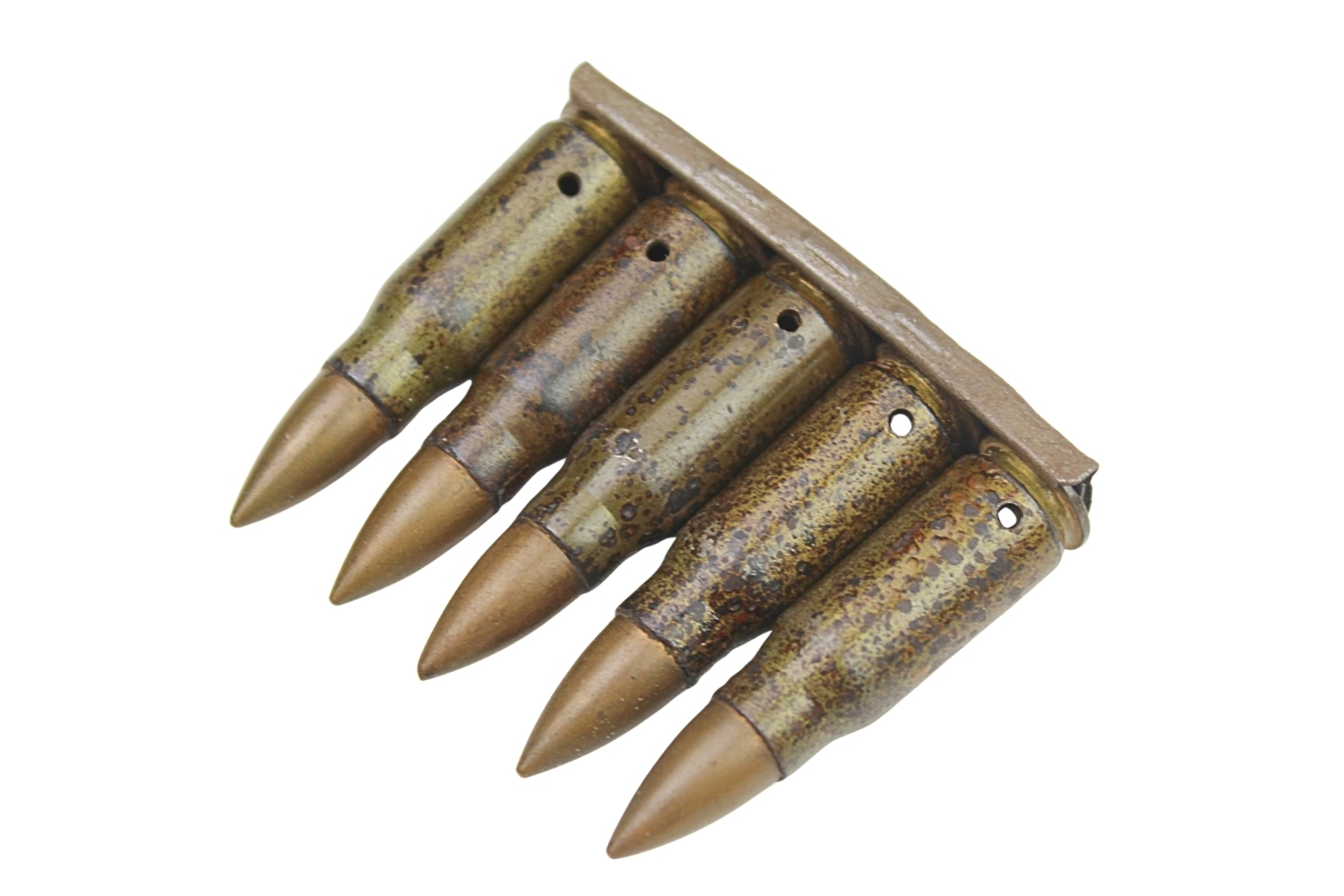 ŁÓDKA Z NABOJAMI 7,92X33 KURZ STG44 skorupy dekoracyjne