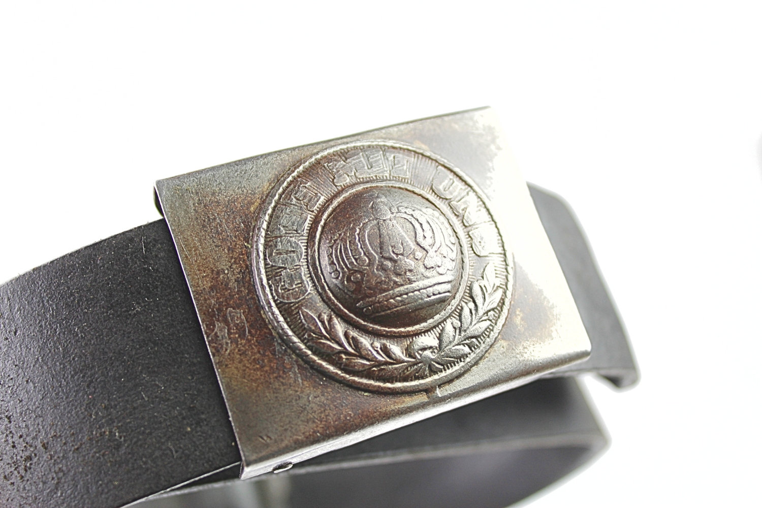 Pruski pas z klamrą Gott Mit Uns 