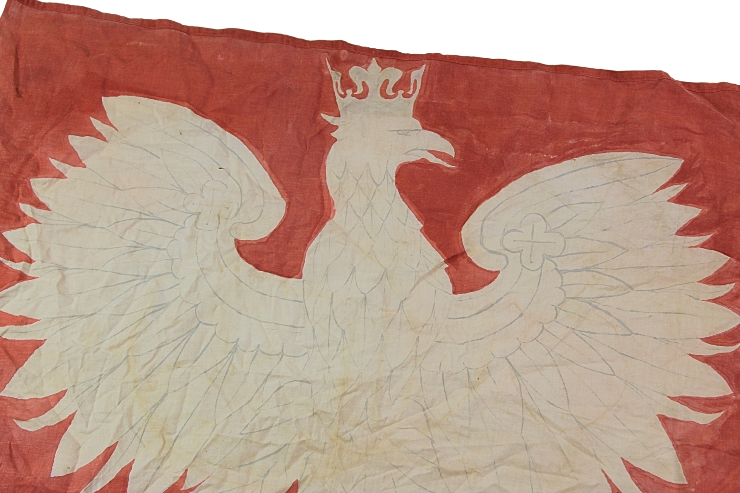 II RP Flaga z godłem Państwowym