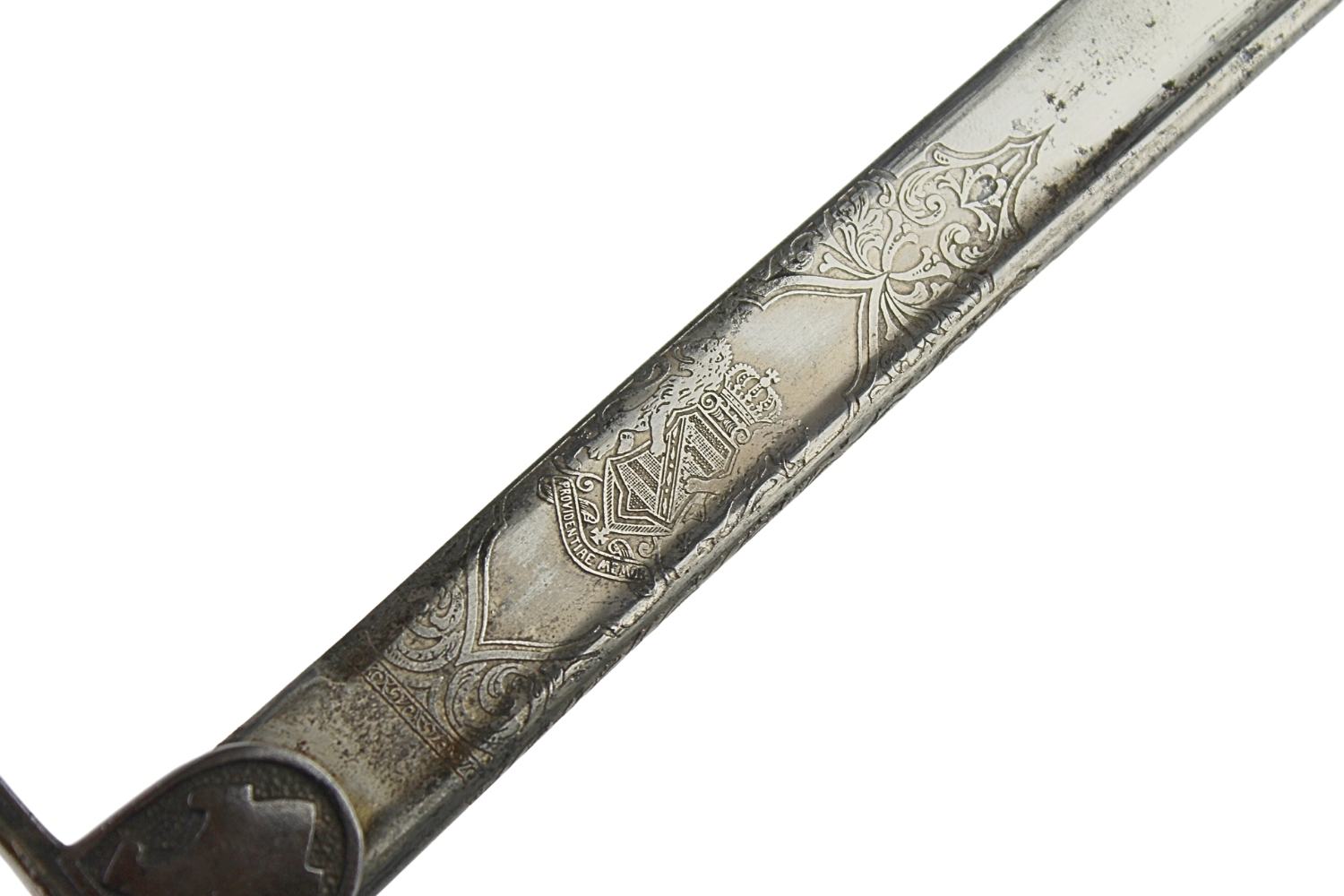 Szabla niemiecka oficera artylerii Saksonia XIXw.